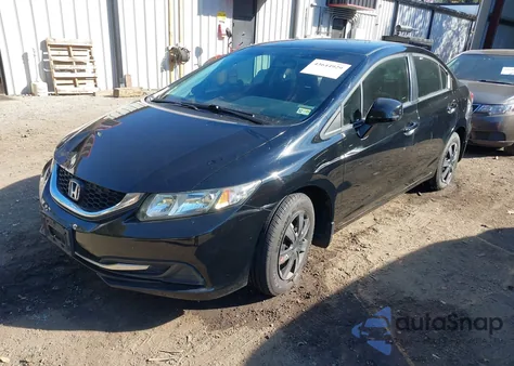 2013 Honda Civic Lx из США, поврежденный, VIN 19XFB2F56DE031110